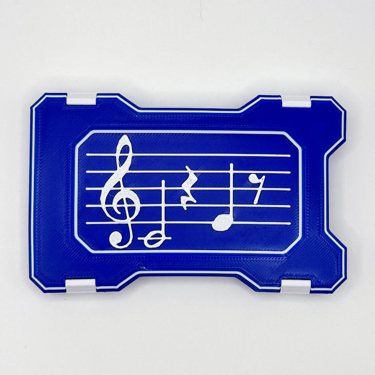 Wallet- White Music Notes