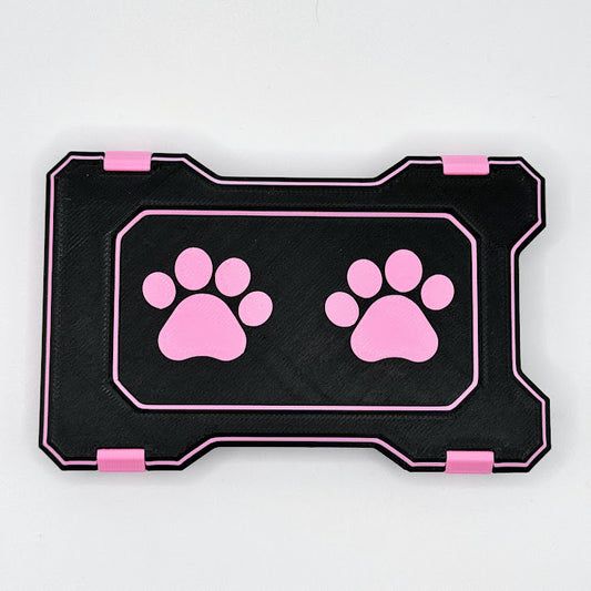 Wallet- Double Paw (Pink/Black)