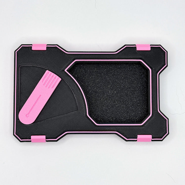 Wallet- Double Paw (Pink/Black)