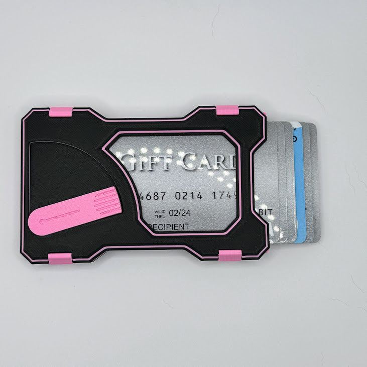 Wallet- Double Paw (Pink/Black)