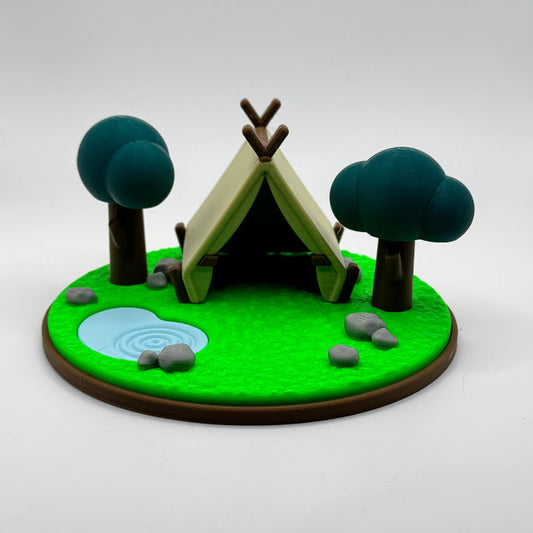 Mini Capybara Camping Playset